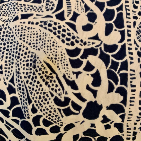 Nicole Miller Artelier Navy/Cream Dress Size 8 - Picture 7 of 7